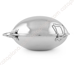 Aluminium Smooth Cataplana - Flat Bottom