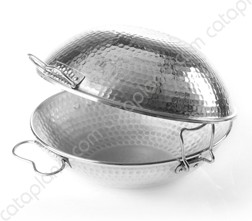 Cataplana Martelada Alumínio - Fundo Plano