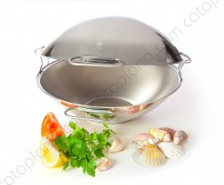 Cataplana de Aço Inox - Fundo Plano
