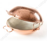 Cataplana Cobre Martelada - Fundo Plano